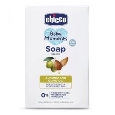 CHICCO BABY MOMENTS ALMOND & OLIVE OIL SOAP 125 GM