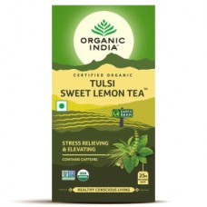 ORGANIC INDIA TULSI GREEN TEA SWEET LEMON 25 N