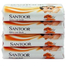SANTOOR ALMOND SOAP ORIGINAL 43 GM * 4