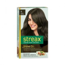 STREAX INSTA HAIR COLOUR LIGHT BROWN 5 (35GM+25ML)
