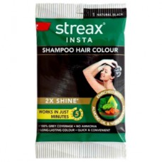 STREAX INSTA HAIR COLOUR NATURAL BLACK 1 18ML