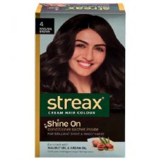 STREAX INSTA HAIR COLOUR NATURAL BROWN 4 50GM+50ML