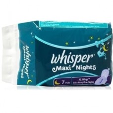 WHISPER MAXI NIGHT XL+ WINGS 7 PADS