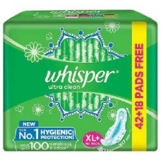 WHISPER ULTRA CLEAN XL+ 60 PADS