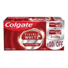 COLGATE VISIBLE WHITE TOOTH PASTE  100 GM*2